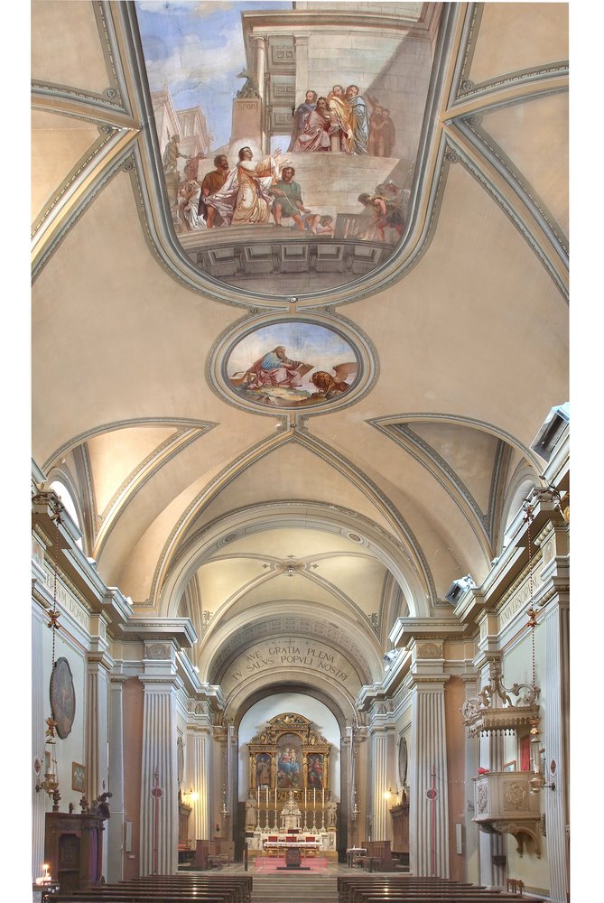 L'interno della Chiesa di San Lorenzo a Varmo