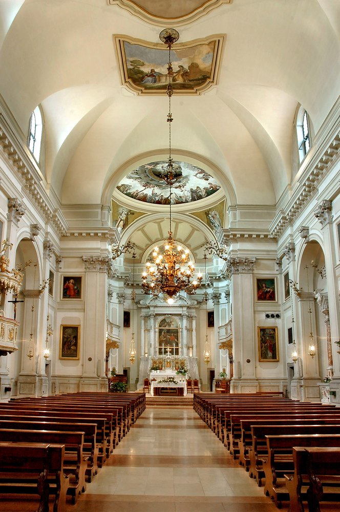 Veduta del presbiterio, sec. XVIII