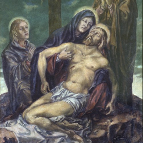Fred Pittino, La pietà, 1958, cappella del S. Rosario