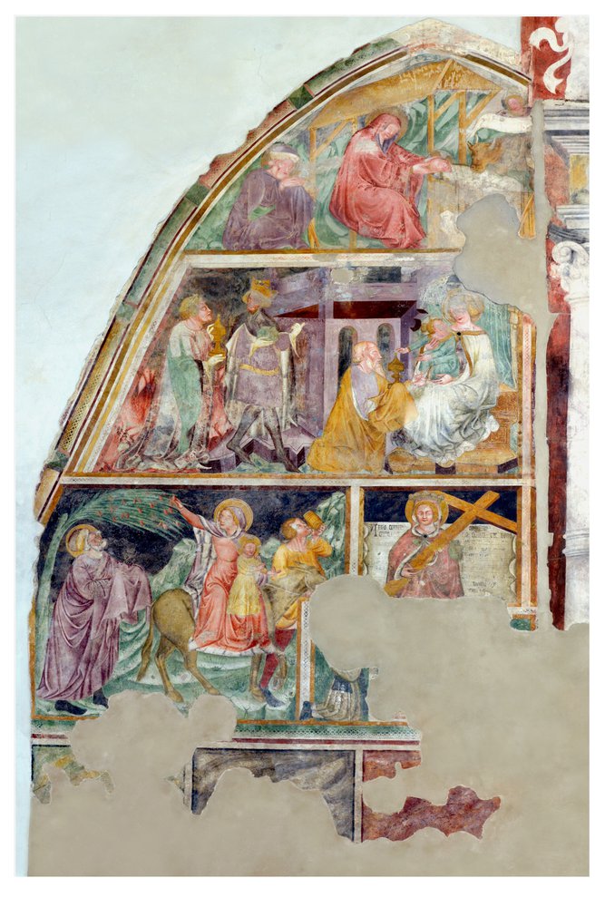 Affreschi della parete laterale sinistra, Chiesa di Sant'Antonio Abate, San Daniele del Friuli