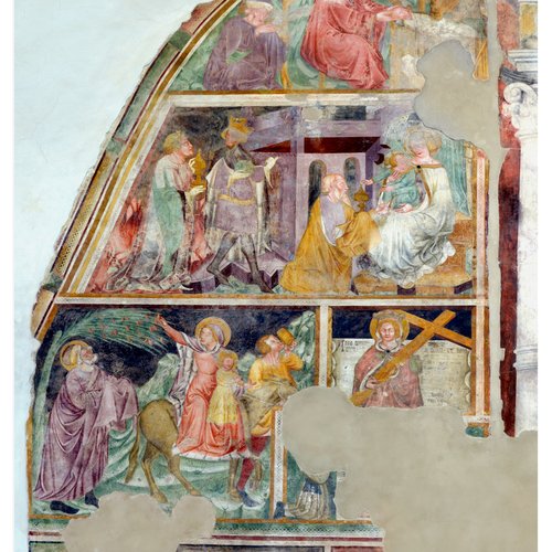 Affreschi della parete laterale sinistra, particolare, Chiesa di Sant'Antonio Abate, San Daniele del Friuli