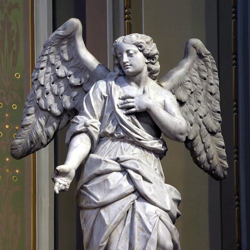 Chiesa di San Lorenzo martire di Talmassons, Orazio Bonetti, Angelo adorante, 1741