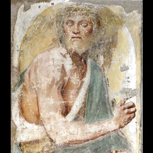 Chiesa di Santa Maria Maggiore, piedritti dell'arcone presbiteriale, San Giovanni Battista, Pomponio Amalteo, 1533-1546, Lestans