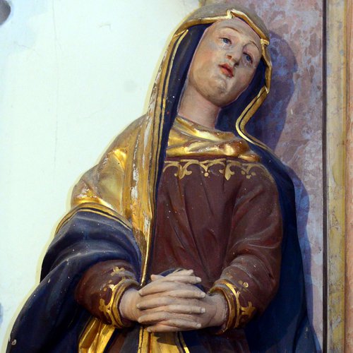Altare di San Franceso Saverio, statua della Madonna