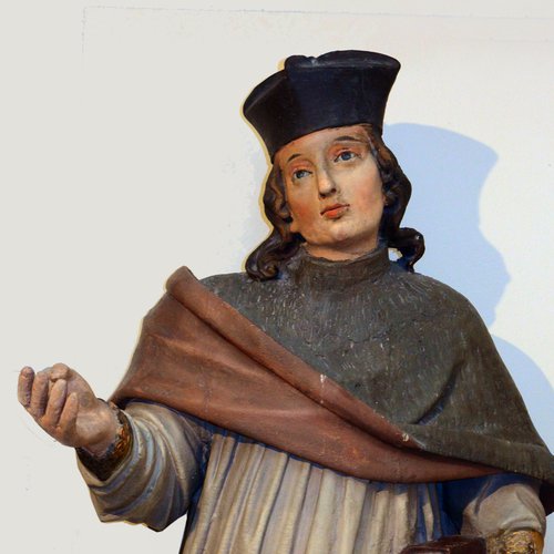 Altare di San Franceso Saverio, statua di San Giovanni Maria Vianney