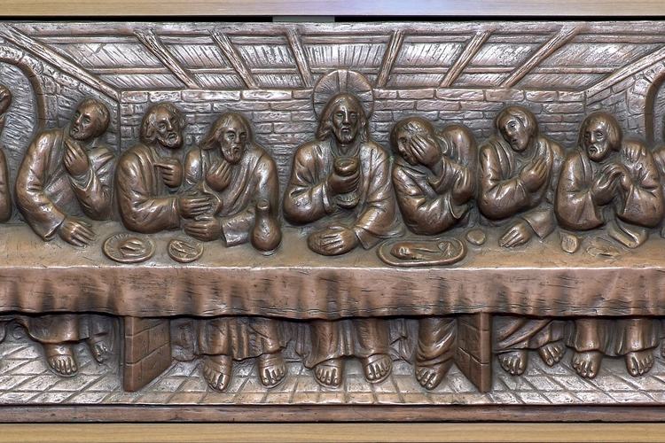 Chiesa parrocchiale di Variano, paliotto raffigurante l'Ultima cena, seconda metà del XX secolo