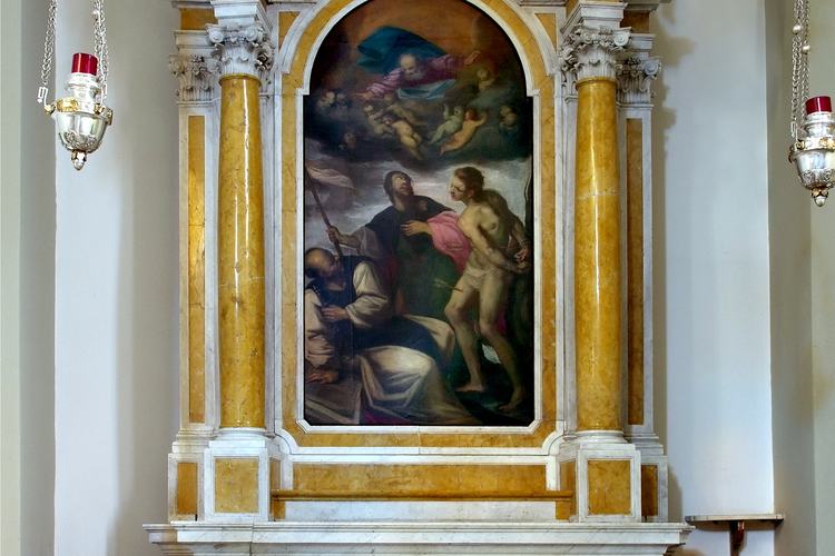 Chiesa parrocchiale di Variano, Gian Giacomo Contieri, altare di San Rocco, 1772-1775