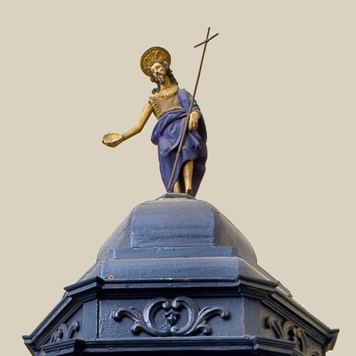 Chiesa parrocchiale di San Giorgio, fonte battesimale, 1598, San Giorgio della Richinvelda