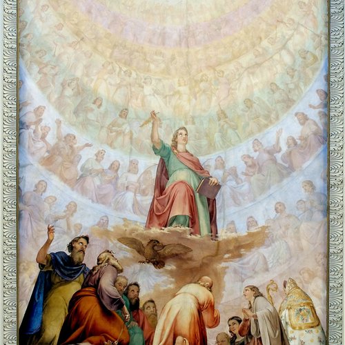 Domenico Fabris (1814-1901), Visione dell'Apocalisse o Gloria dei Santi, metà del sec. XIX