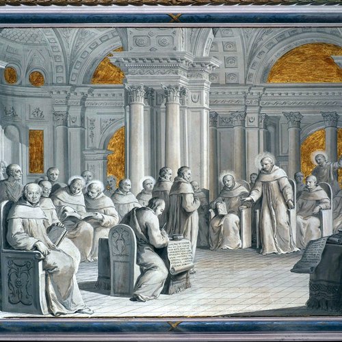Pietro Antonio Novelli, affreschi, sacrestia detta "dei canonici", 1790