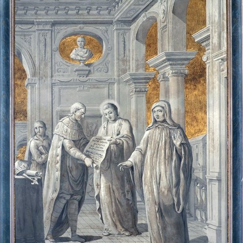 Pietro Antonio Novelli, affreschi, sacrestia detta "dei canonici", 1790