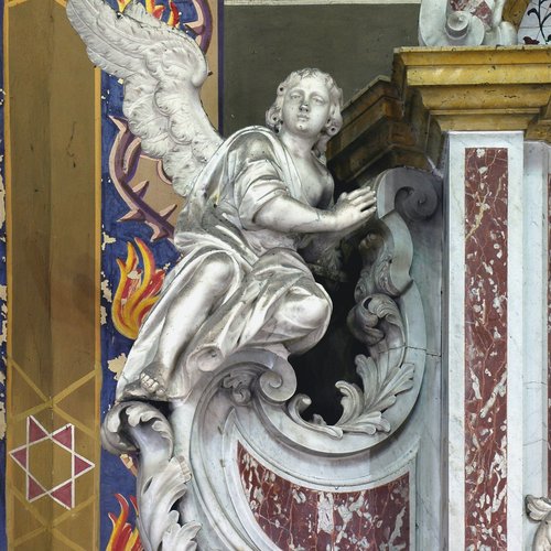 Carlo Picco, Altare del Sacro Cuore (già della Santa Croce), sec. XVII, particolare