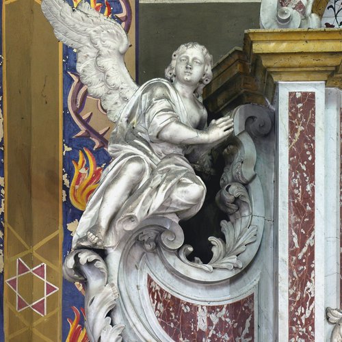 Carlo Picco, Altare del Sacro Cuore (già della Santa Croce), sec. XVII, particolare