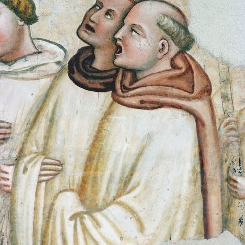Vitale Da Bologna, Storie di San Nicolò, affresco nell'omonima cappella, 1349, particolare