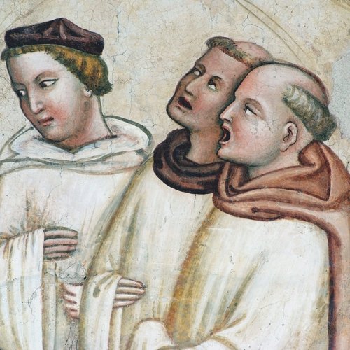 Vitale Da Bologna, Storie di San Nicolò, affresco nell'omonima cappella, 1349, particolare