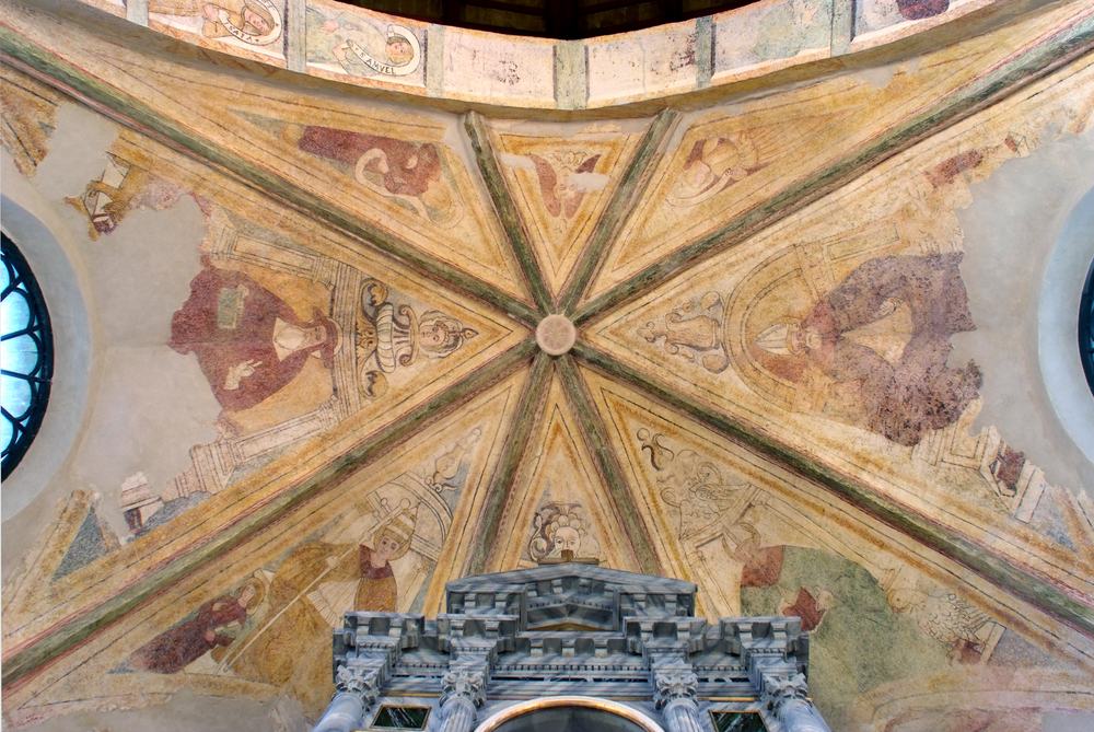 Chiesetta campestre di San Leonardo, vele della volta, sec. XVI, Variano