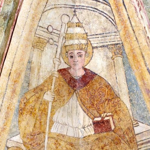 Chiesetta campestre di San Leonardo, vele della volta, Sant'Agostino, sec. XVI, Variano