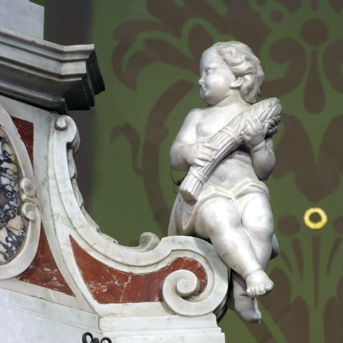 Chiesa di San Lorenzo martire di Talmassons, Altare maggiore, Giovanni e Marino Grassi, Angelo, 1733