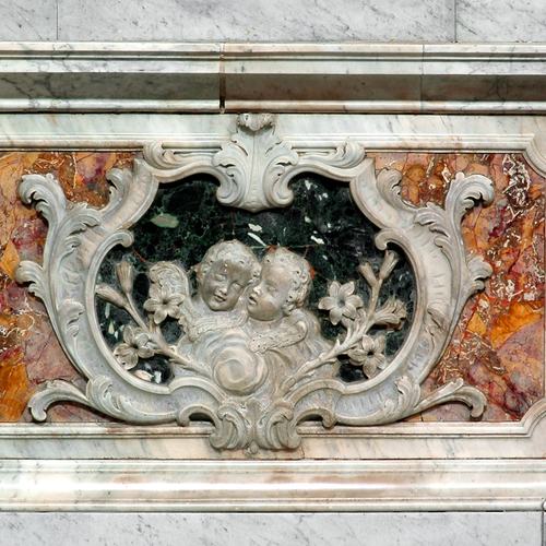 Pieve di Sant'Andrea, altare di Sant'Antonio, paliotto, Pozzuolo