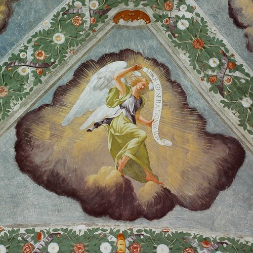 Francesco Torbido, I simboli dei quattro evangelisti, particolare