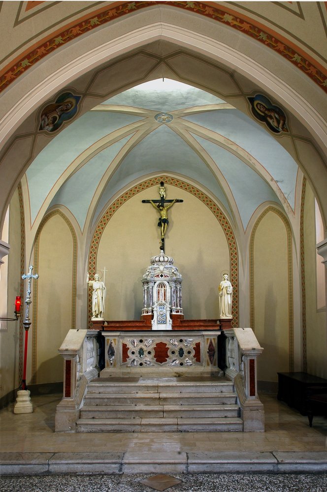 Chiesa parrocchiale di San Giorgio, altare maggiore, sec XVIII, San Giorgio della Richinvelda