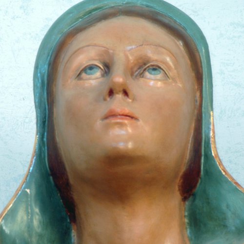 Ferdinando Perathoner, Madonna Assunta, particolare, 1912, Chiesa vecchia di San Michele, Cervignano