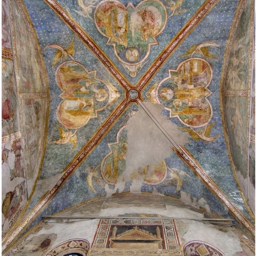 Duomo di Spilimbergo, cappella maggiore, affreschi della volta, 1358
