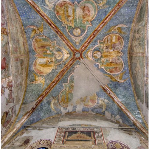 Duomo di Spilimbergo, cappella maggiore, affreschi della volta, 1358