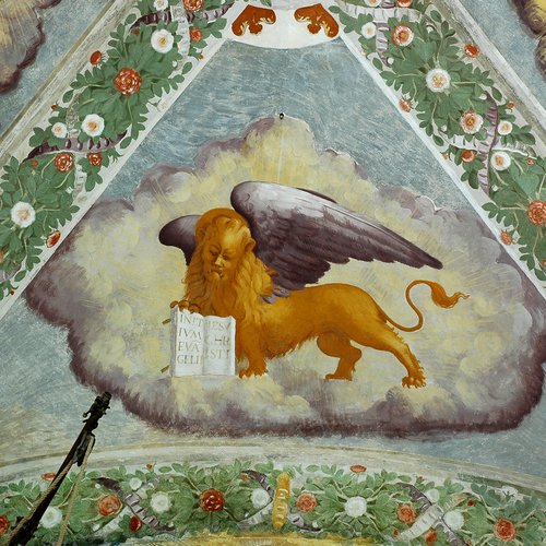 Francesco Torbido, I simboli dei quattro evangelisti, particolare