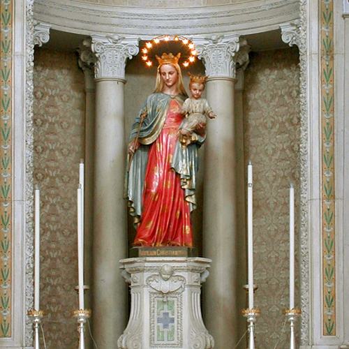 Pieve di Sant'Andrea, Girolamo D’Aronco, altare della Beata Vergine Ausiliatrice, 1902, Pozzuolo