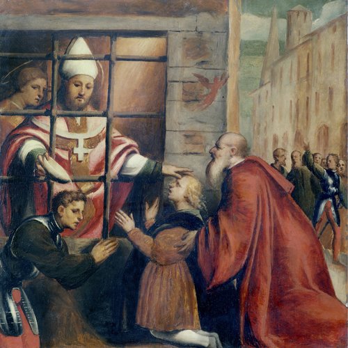 Giovanni Antonio de Sacchis detto il Pordenone, Specchiature del parapetto della cantoria, Duomo Udine, 1527