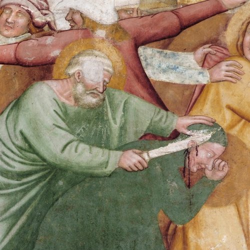 Duomo di Spilimbergo, affreschi della cappella maggiore, Cattura di Gesù