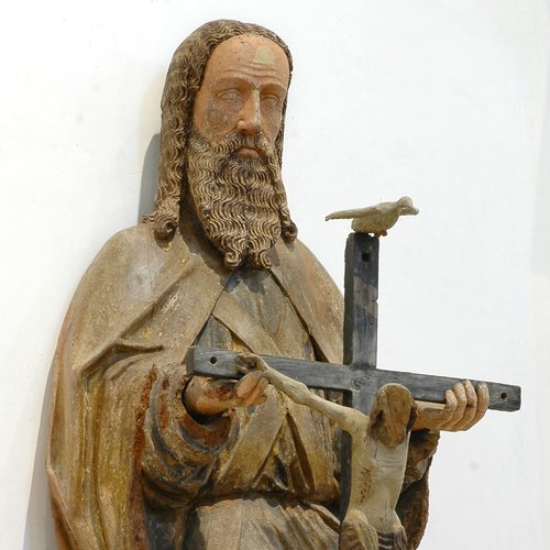 Statua lignea della Santissima Trinità, pieve di San Lorenzo in Monte di Buja