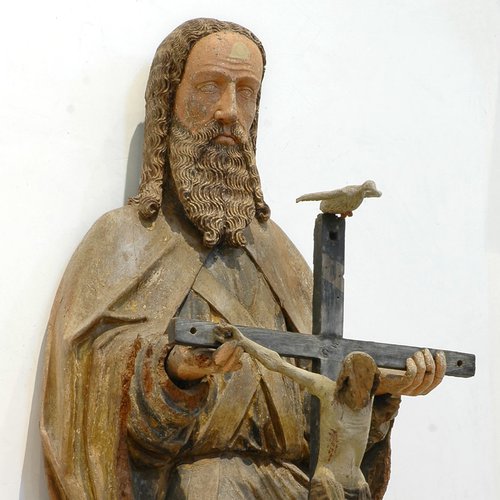 Statua lignea della Santissima Trinità, pieve di San Lorenzo in Monte di Buja