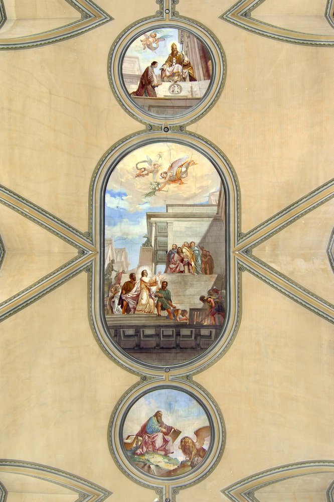 Rocco Pittaco, Soffitto della navata, veduta d'insieme, 1862