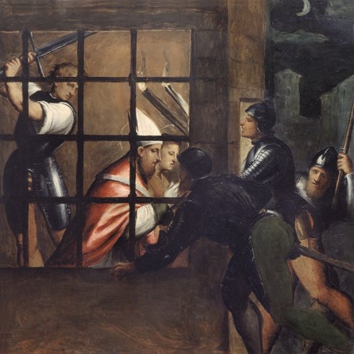 Giovanni Antonio de Sacchis detto il Pordenone, Specchiature del parapetto della cantoria, Duomo Udine, 1527