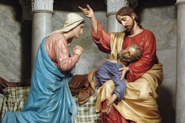 Pieve di Sant'Andrea, Girolamo D’Aronco, altare del Transito di San Giuseppe, particolare, 1902, Pozzuolo