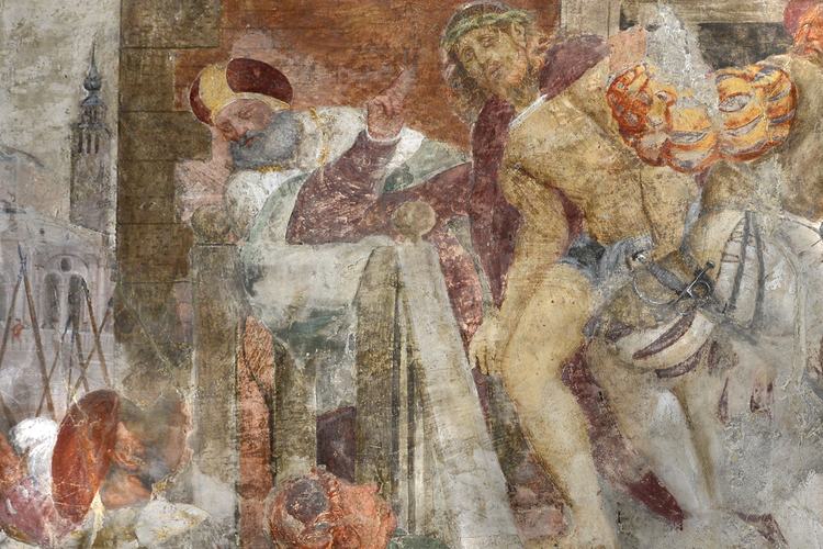 Chiesa di Santa Maria Maggiore, affreschi delle pareti, Ecce Homo, Pomponio Amalteo, 1533-1546, Lestans