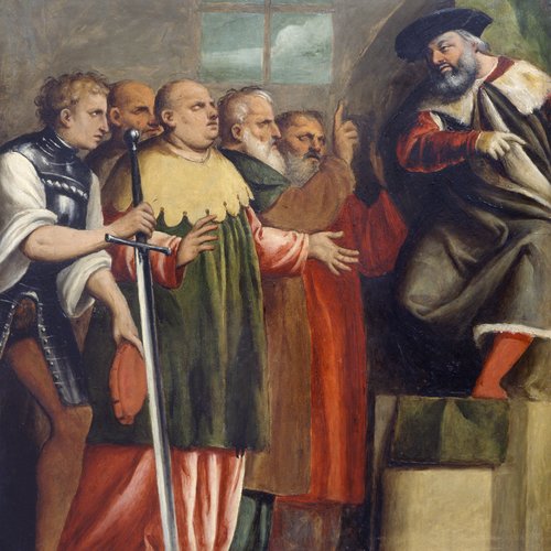 Giovanni Antonio de Sacchis detto il Pordenone, Specchiature del parapetto della cantoria, Duomo Udine, 1527
