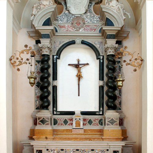 Chiesa di San Giacomo, Altare del Crocifisso, 1584-1601, Polcenigo