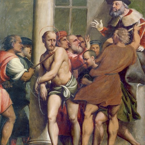 Giovanni Antonio de Sacchis detto il Pordenone, Specchiature del parapetto della cantoria, Duomo Udine, 1527