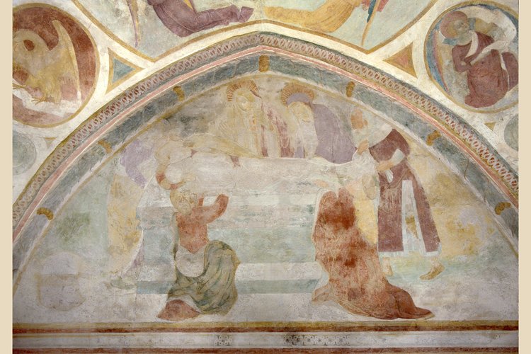 Deposizione di Cristo nel sepolcro, sec. XV. Chiesa di Santa Maria, già a Bevazzana.