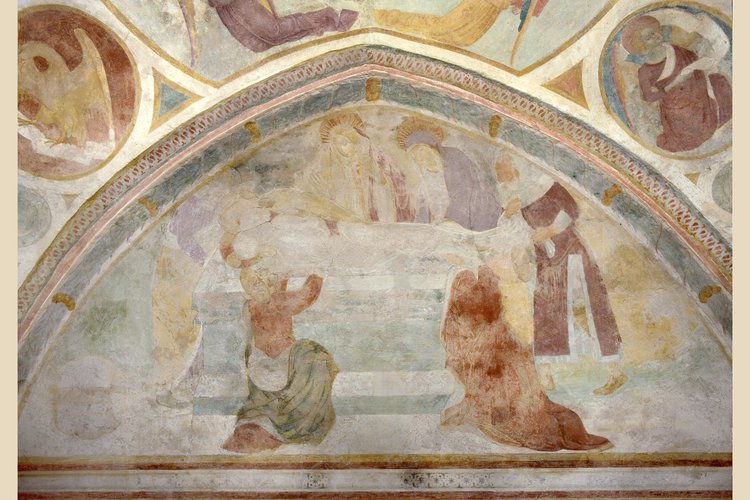 Deposizione di Cristo nel sepolcro, sec. XV. Chiesa di Santa Maria, già a Bevazzana.