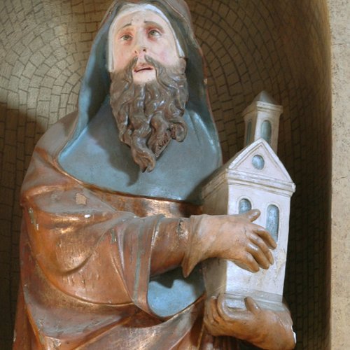 Statua lignea di San Girolamo, chiesa di San Girolamo, Cervignano