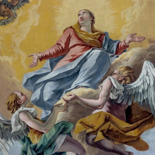Giuseppe Diziani, Assunta, 1771, cupola del presbiterio, particolare
