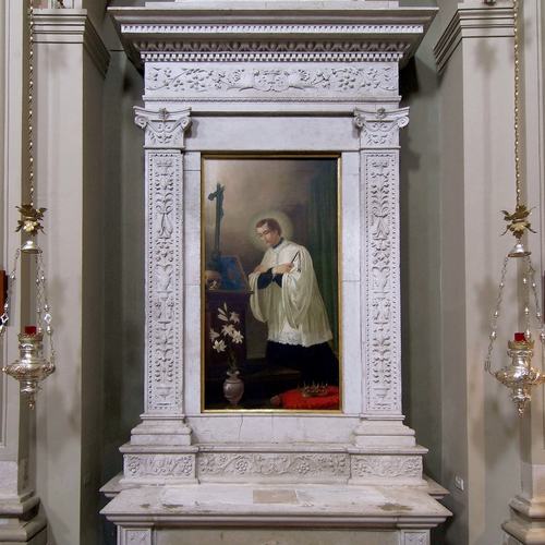 Chiesa di San Lorenzo martire di Talmassons, Bernardino da Bissone, altare di San Luigi Gonzaga, inizi XVI sec.