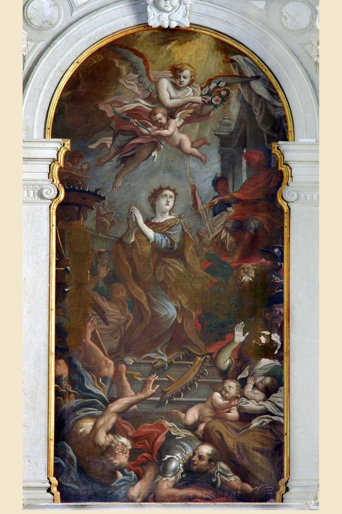 Giulio Quaglio, Martirio di santa Caterina, 1701-1702