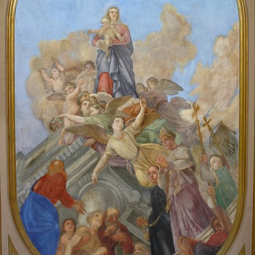 Domenico Fabris, Madonna della salute, 1861, affresco