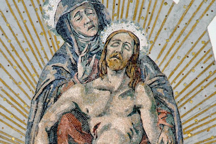 Cripta del Tempio di Cargnacco, particolari dell'abside