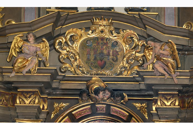 Angeli oranti, vista complessiva